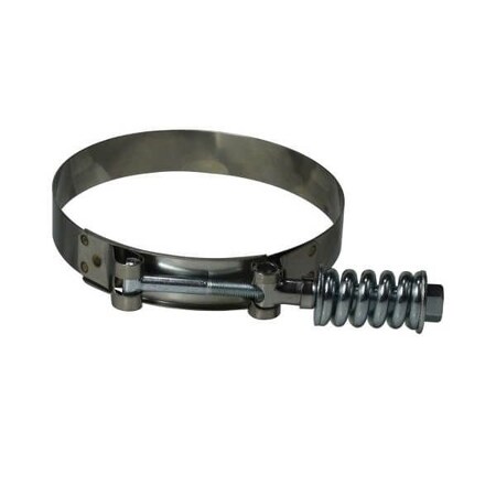 Midland Industries TBolt Hose Clamp, Spring Loaded, 68 Nominal, 3 to 331 ID, 0025 Thickness, 34 Width, 300 Stai 844300